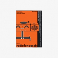 Radiofonografo rr 226 Poster Orange A1 - Silver Frame