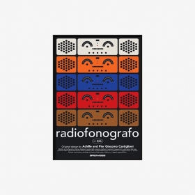 Radiofonografo rr 226 Poster ALL A1 - Black Wood Frame